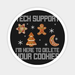 Funny Christmas Tech Support Shirt Computer Progra Magnet